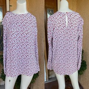 Calvin Klein Long Sleeve Pullover Blouse LARGE